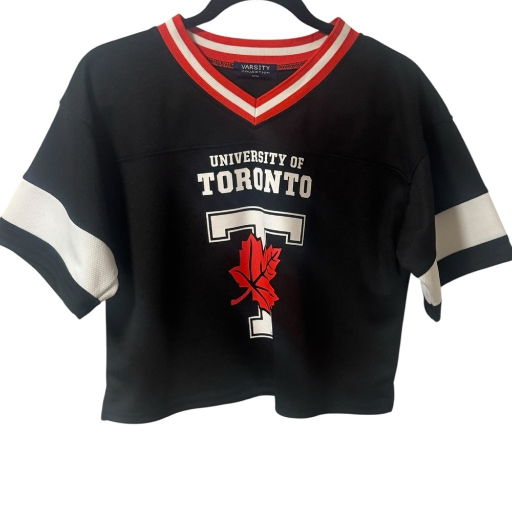 Varsity Collection Cropped University of Toronto Jersey Women’s Medium Black